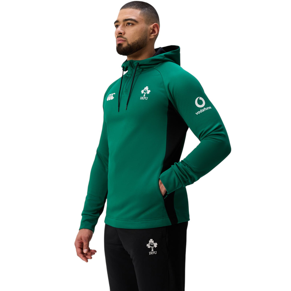 Canterbury IRFU Ireland Rugby Mens Half-Zip Training Hoodie