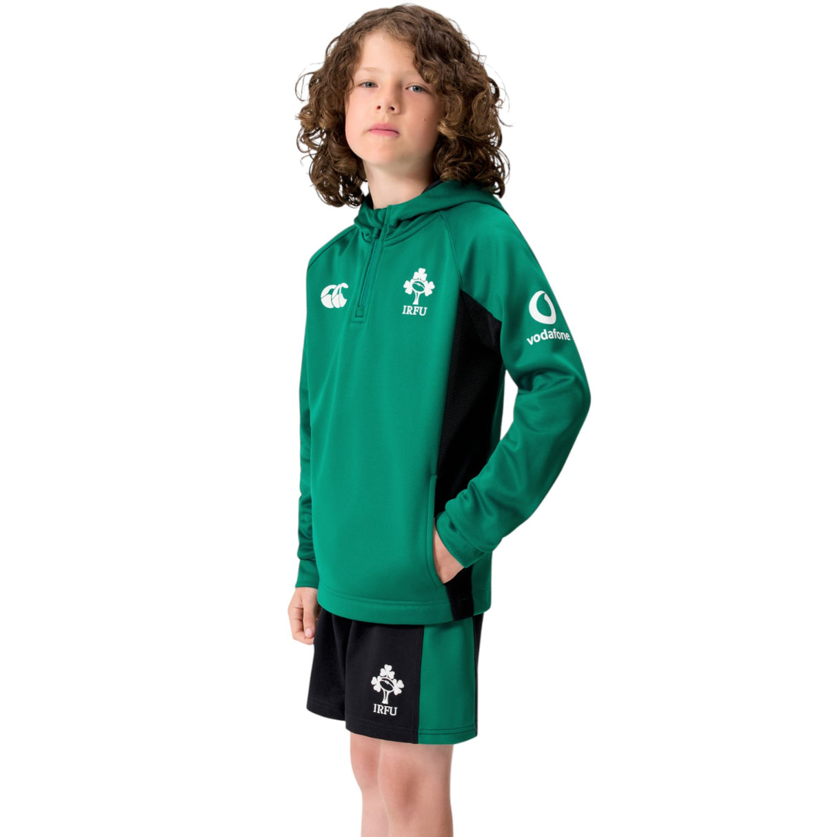 Canterbury IRFU Ireland Rugby Kids Half-Zip Training Hoodie