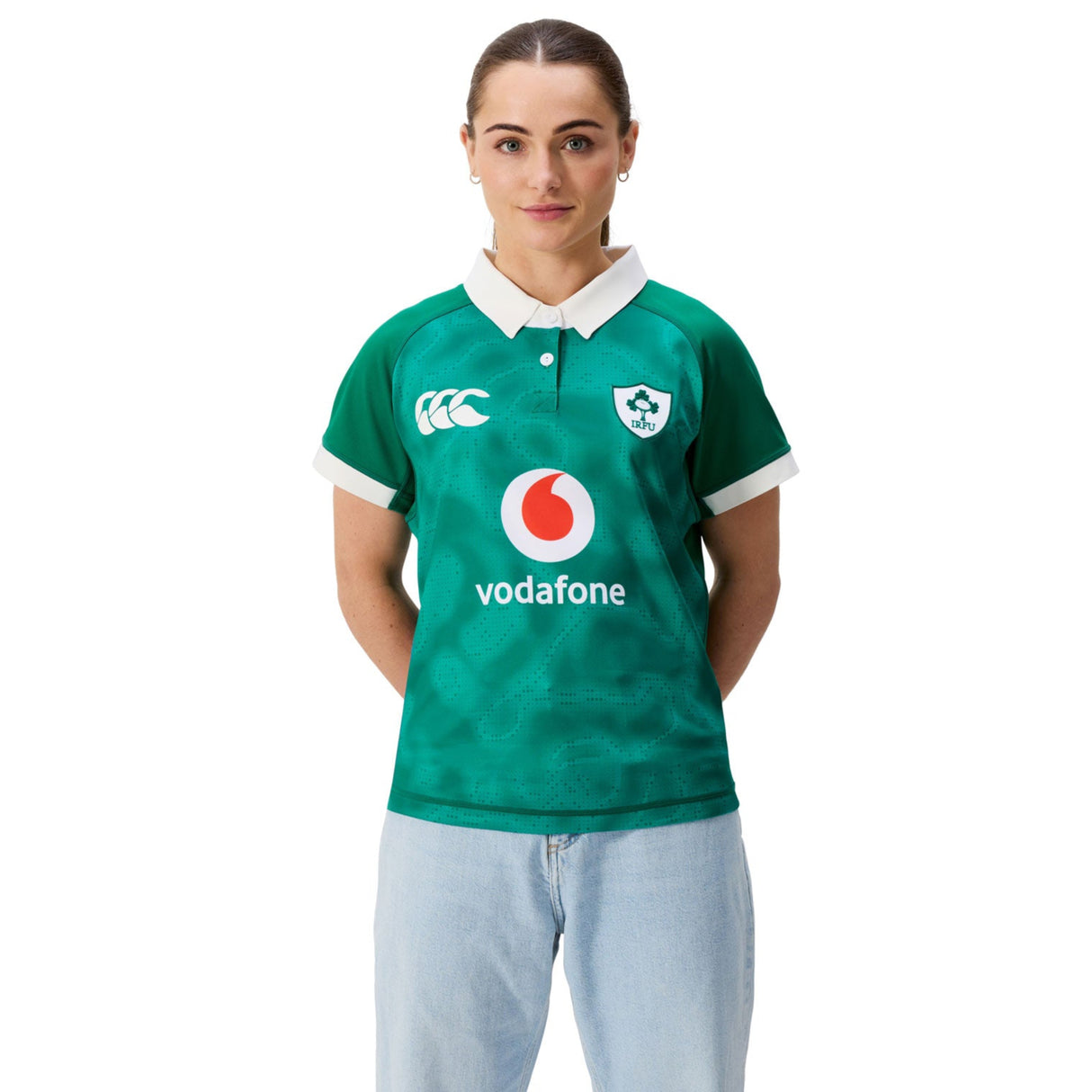 Canterbury IRFU Ireland Rugby 2025/26 Womens Home Pro Jersey