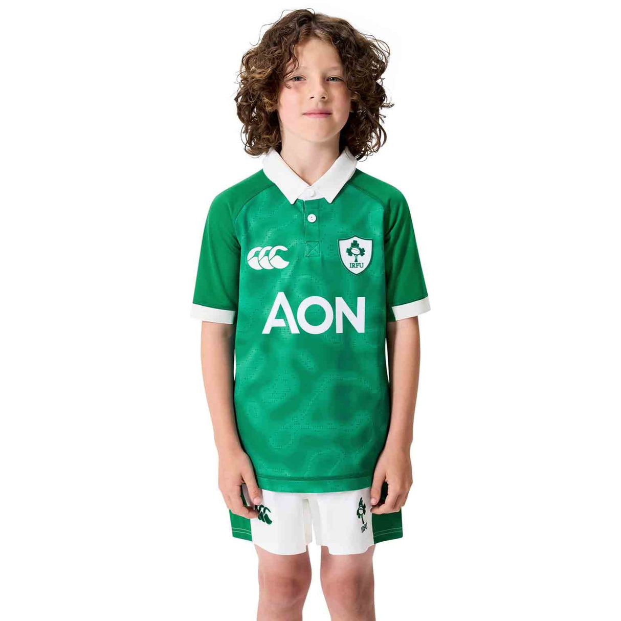 Canterbury IRFU Ireland Rugby 2025/26 Kids WXV Home Pro Jersey