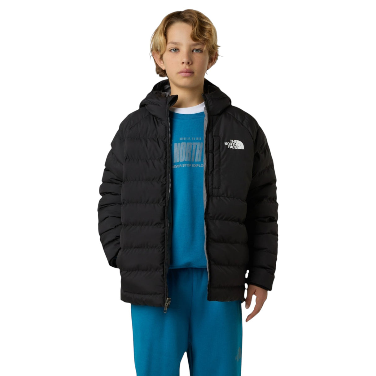 TNF REVERSIBLE PERRITO Boy Hdy Jckt Blck
