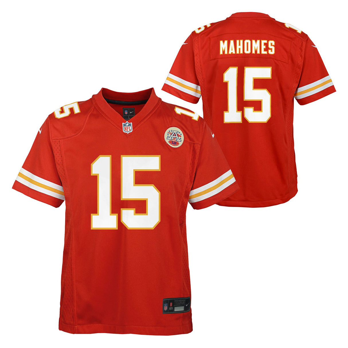 Nike Boys Game Jrsy Chiefs Mahomes 15 Rd