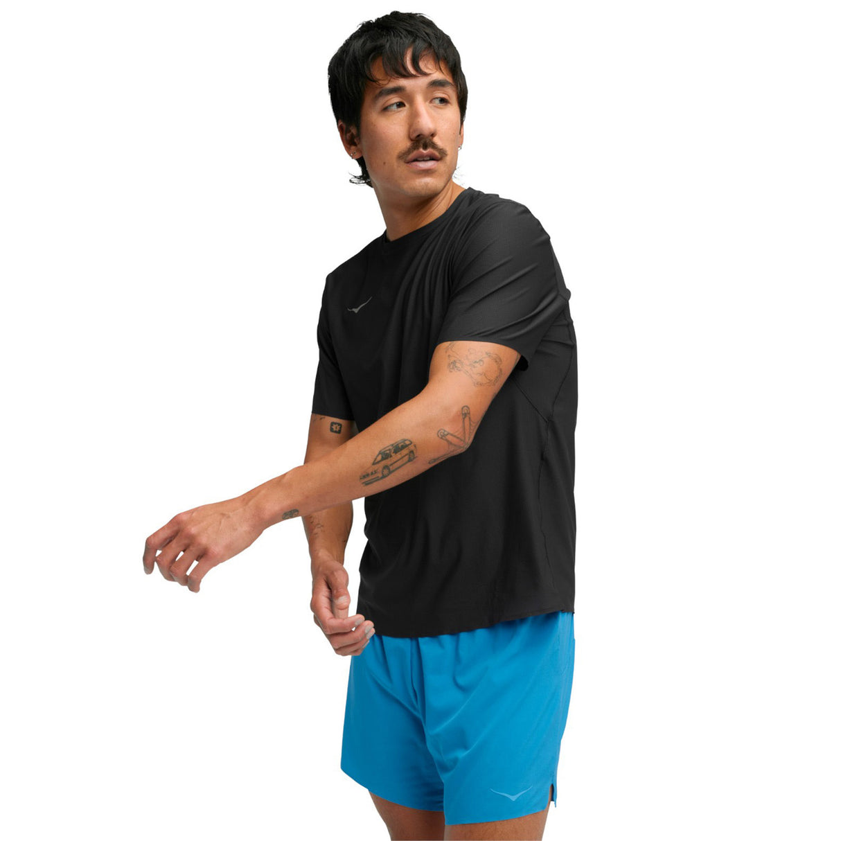 HOKA Airolite Mens Short Sleeve 2.0 Blk