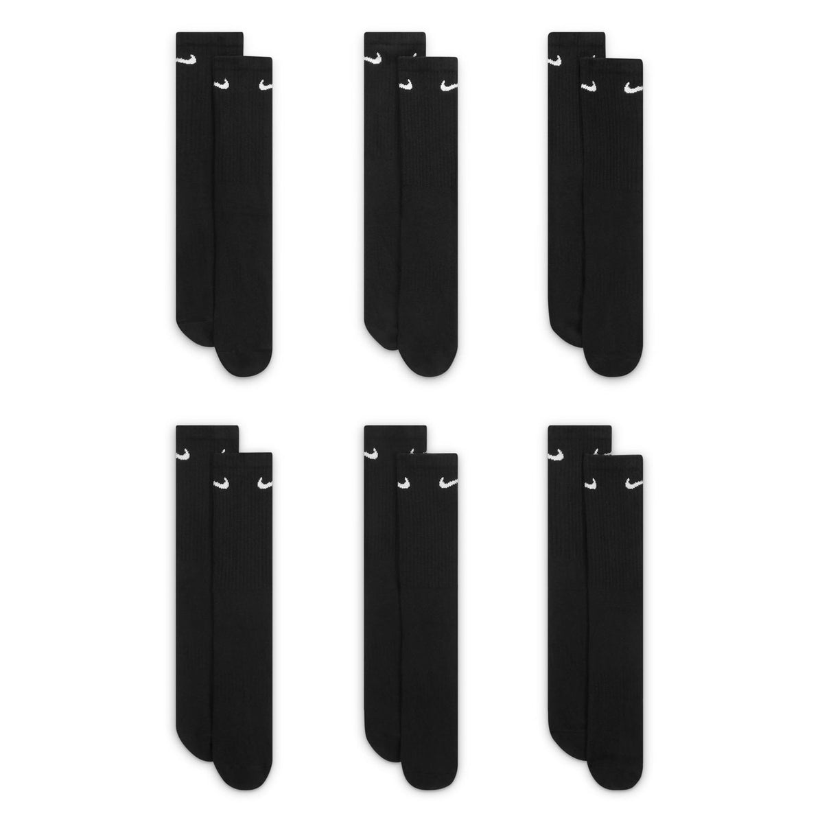 Nike Everyday Cushioned Crew Socks - 6 Pack