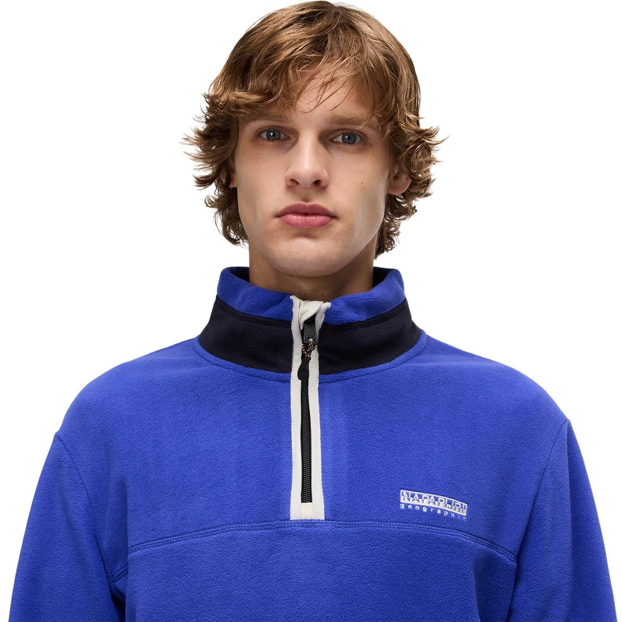 NAPAPIJRI T DERGANA Mens HZ Fleece Blue