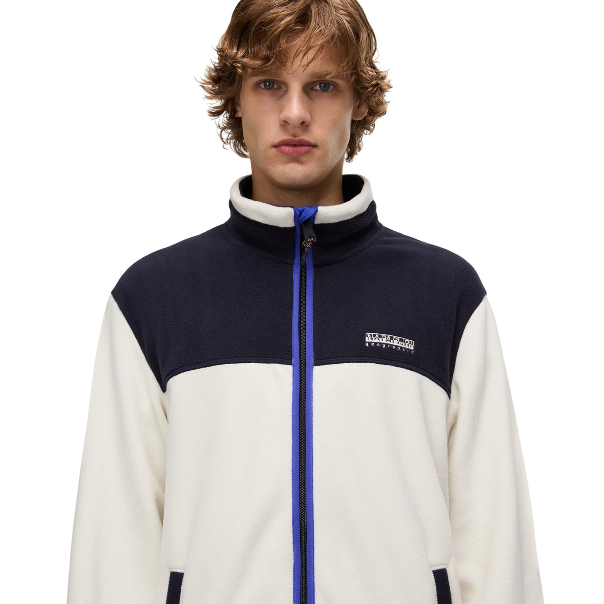 NAPAPIJRI T DERGANA Mens FZ Fleece White