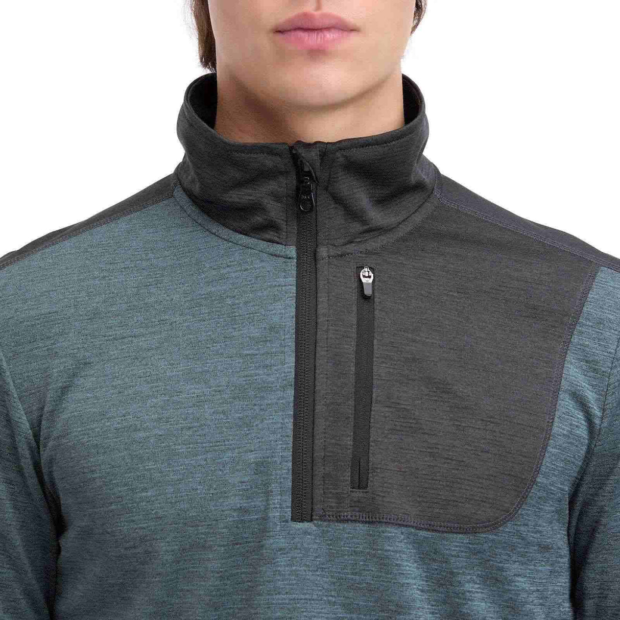 Mckinley Mens Blake III Melange Half Zip Top