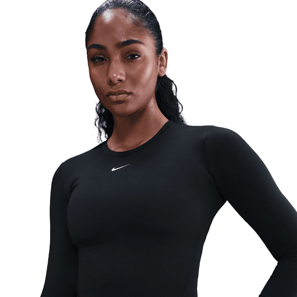 Nike One Fitted Womens Dri-FIT Long-Sleeve Top