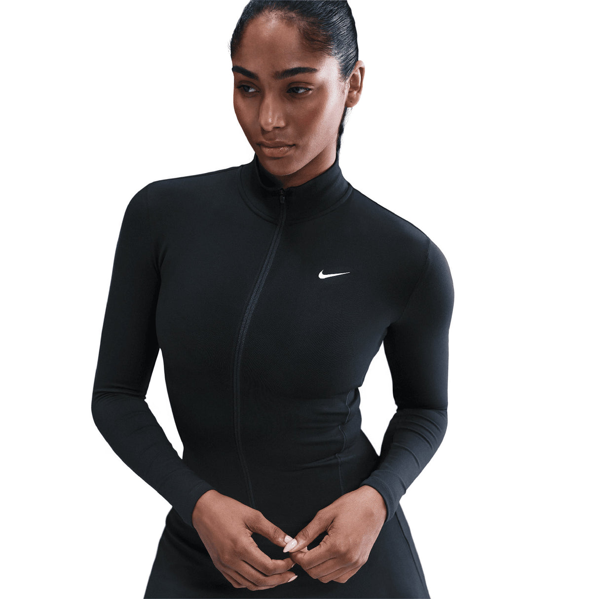 Nike Wmns ONE DF FZ FITTED JKT Black