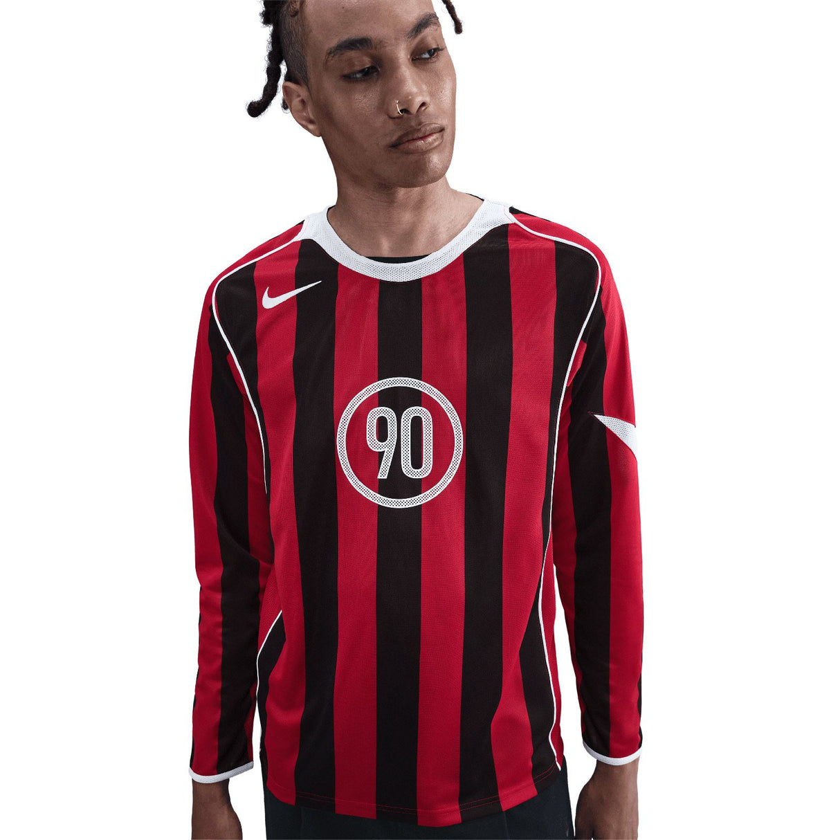 Nike Mens DF T90 LS TEE ENERGY 5 Red
