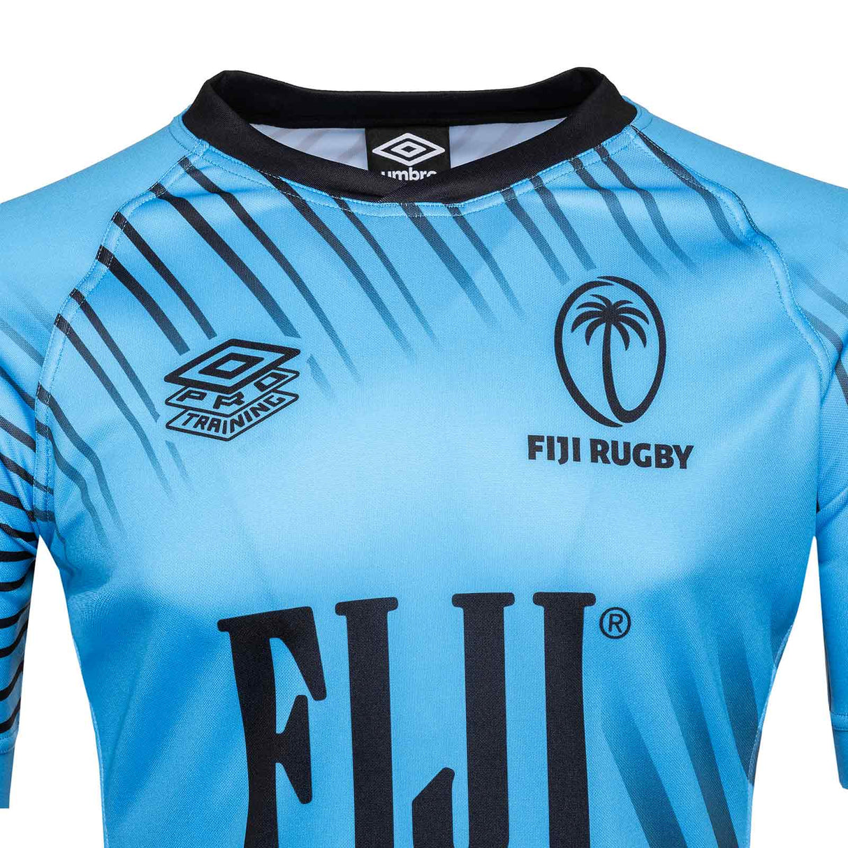 Umbro Fiji Flying Fijian Rugby 2025/26 Mens Training Jersey Close-Up Front View
