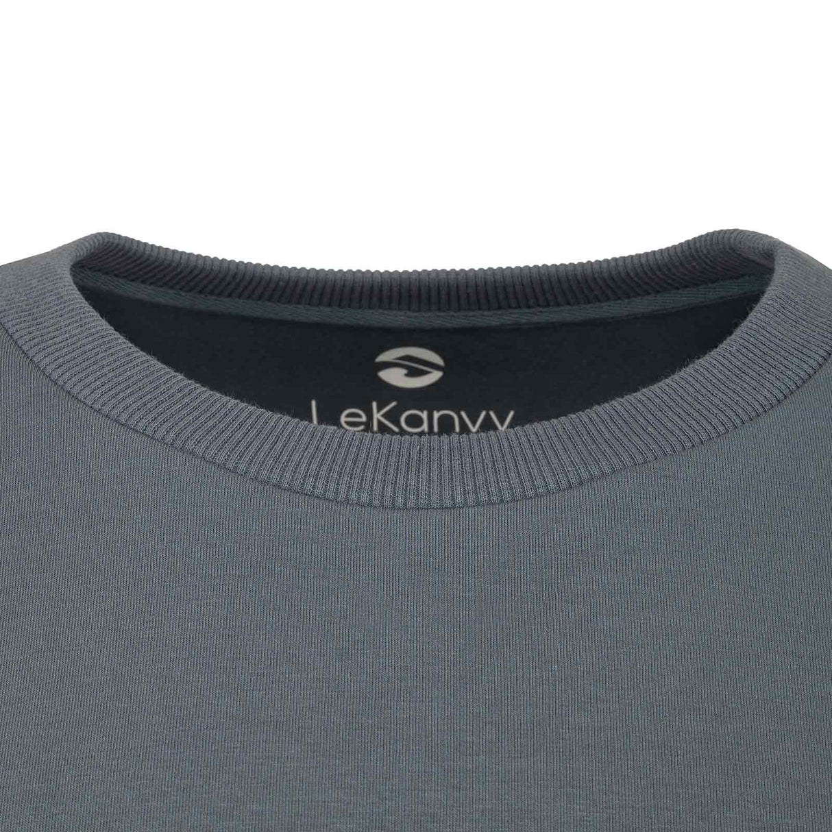 LeKanvy Versatile Navy Unisex Crew Neck