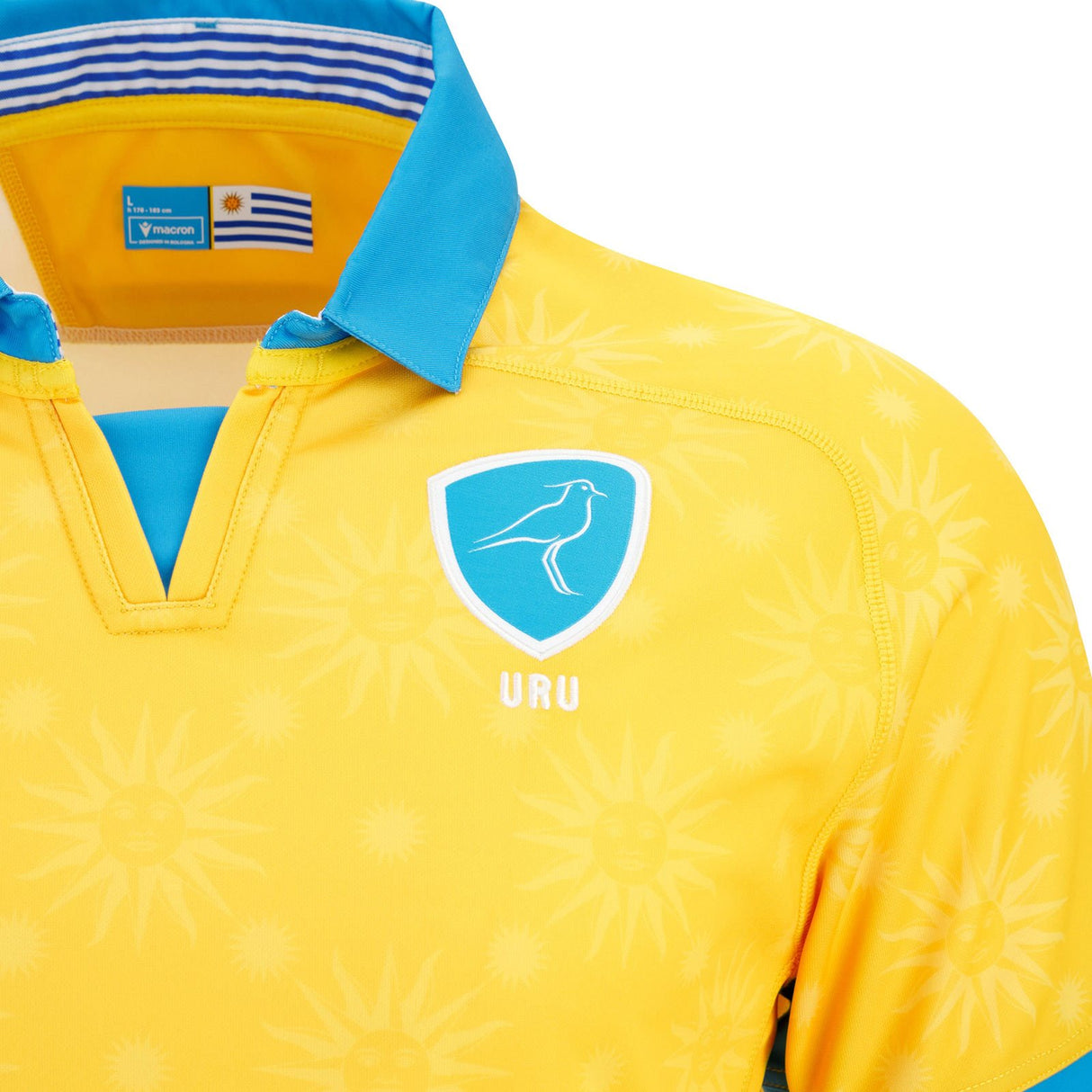 Macron Uruguay M25 Away Jersey SS Yellow