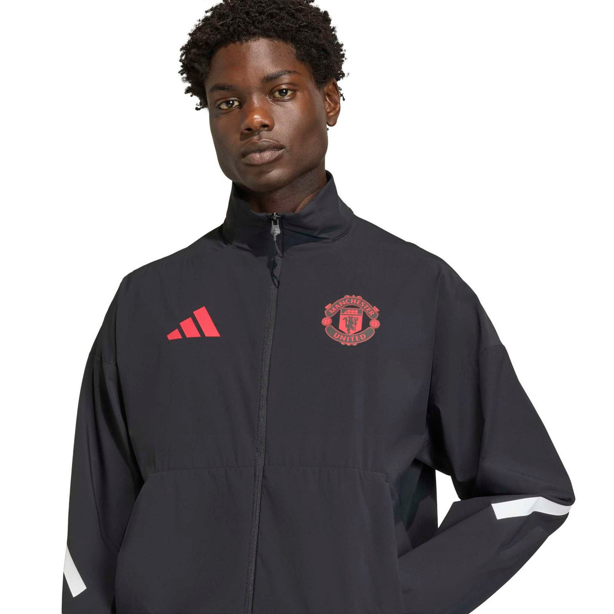 adidas MUFC 25 Anthem Jacket Black