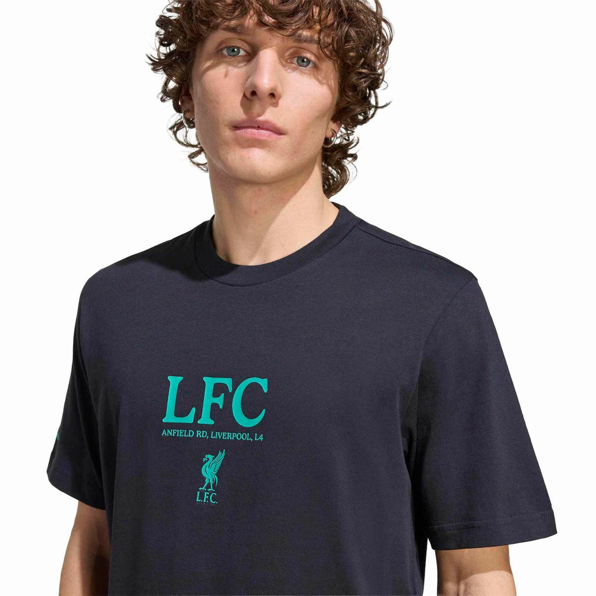 adidas LFC 25 Graphic Tee Black