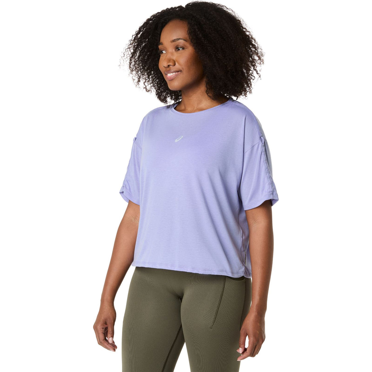 ASICS WMS NAGINO RUN SS TOP PURPLE