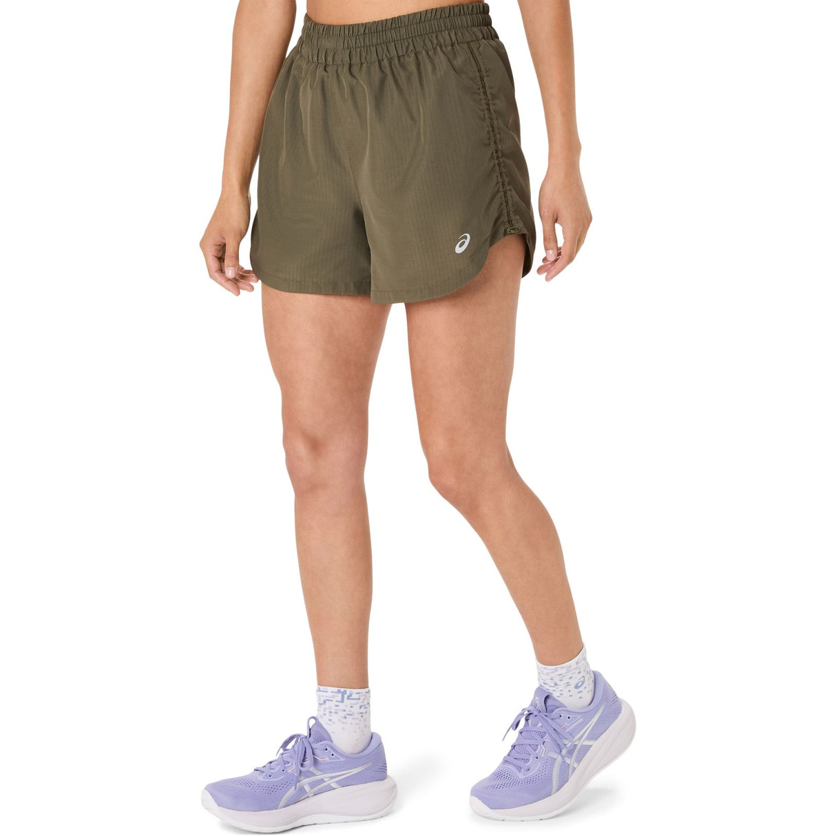 ASICS WMS NAGINO 4IN RUN SHORT GRN