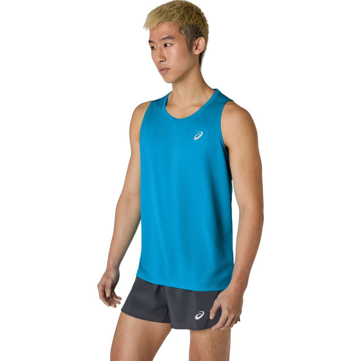 ASICS MENS CORE SINGLET BLUE
