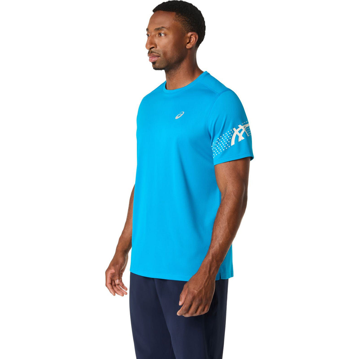 ASICS MENS ICON SS TOP BLUE
