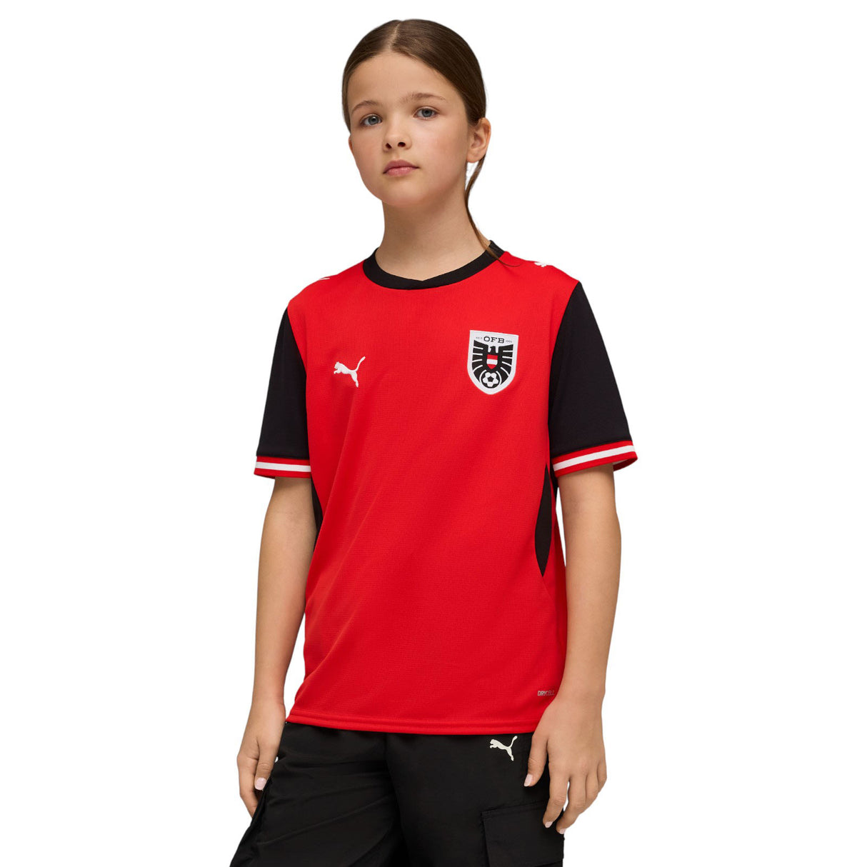 PUMA AUSTRIA WC26 KIDS HOME JERSEY RED