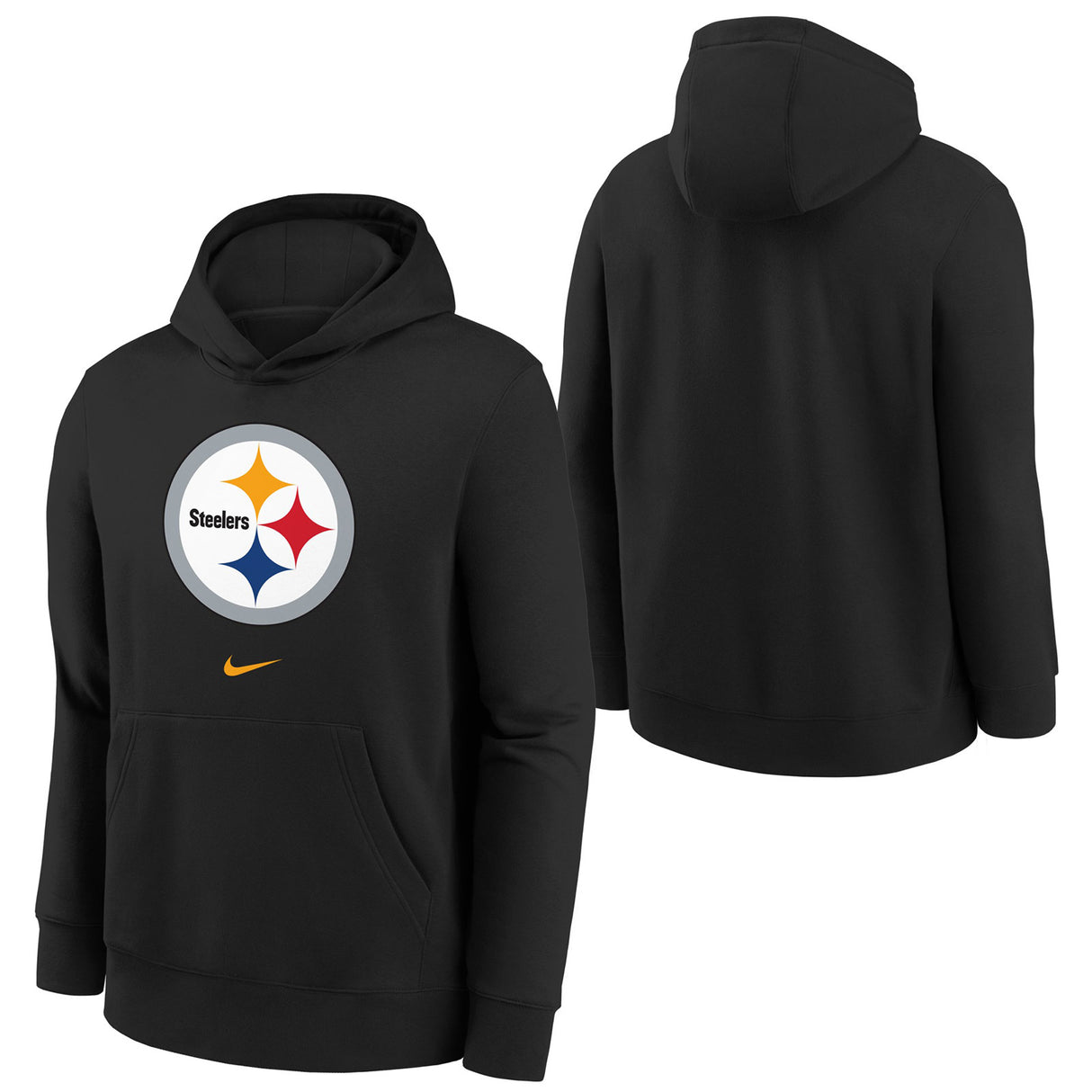 NIKE STEELERS KIDS LOGO HOODY BLACK
