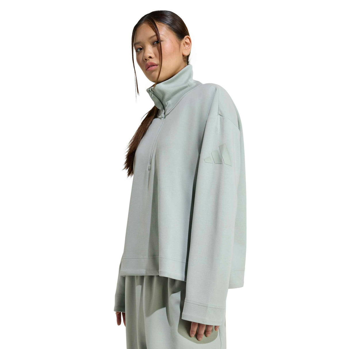 adidas Soft Lux All-Season Womens Half-Zip Training Top