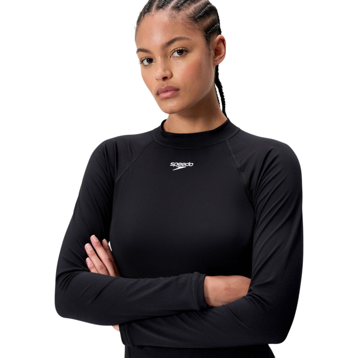 SPEEDO ENDURANCE LS RASH GUARD BLACK