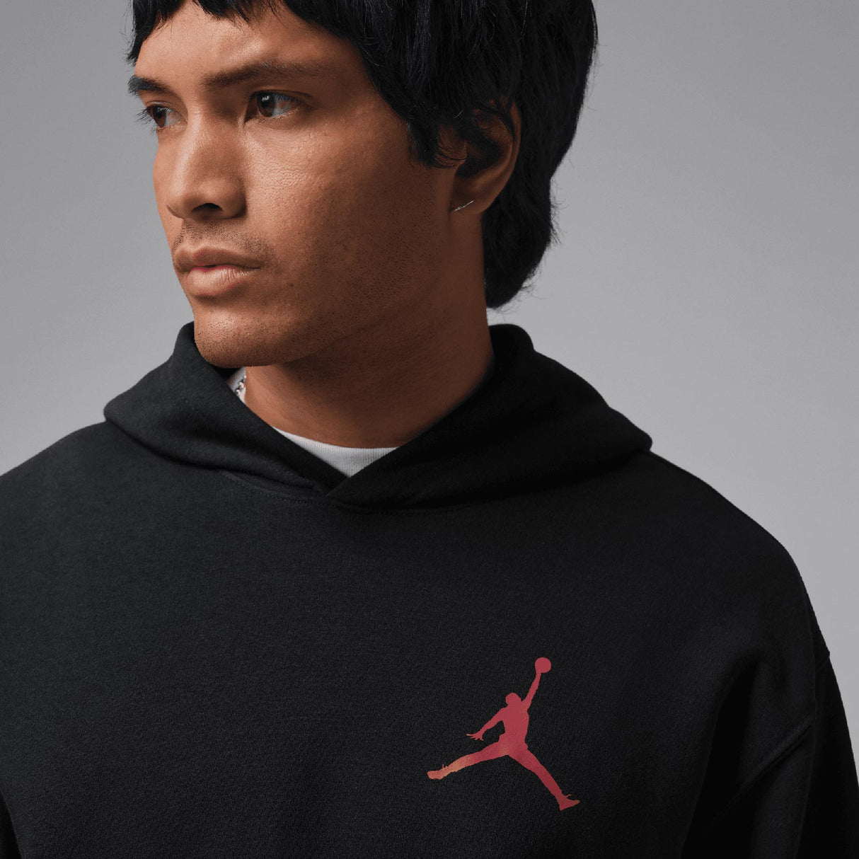 NIKE JORDAN JUMPMAN FLEECE HOODIE BLK