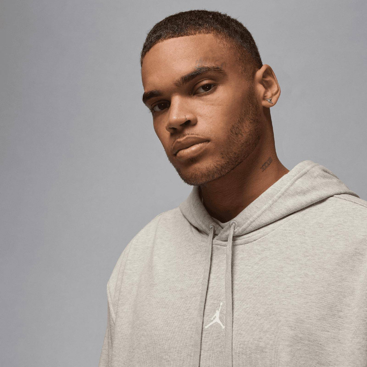 NIKE JORDAN DRI-FIT PULLOVER HOODIE GREY