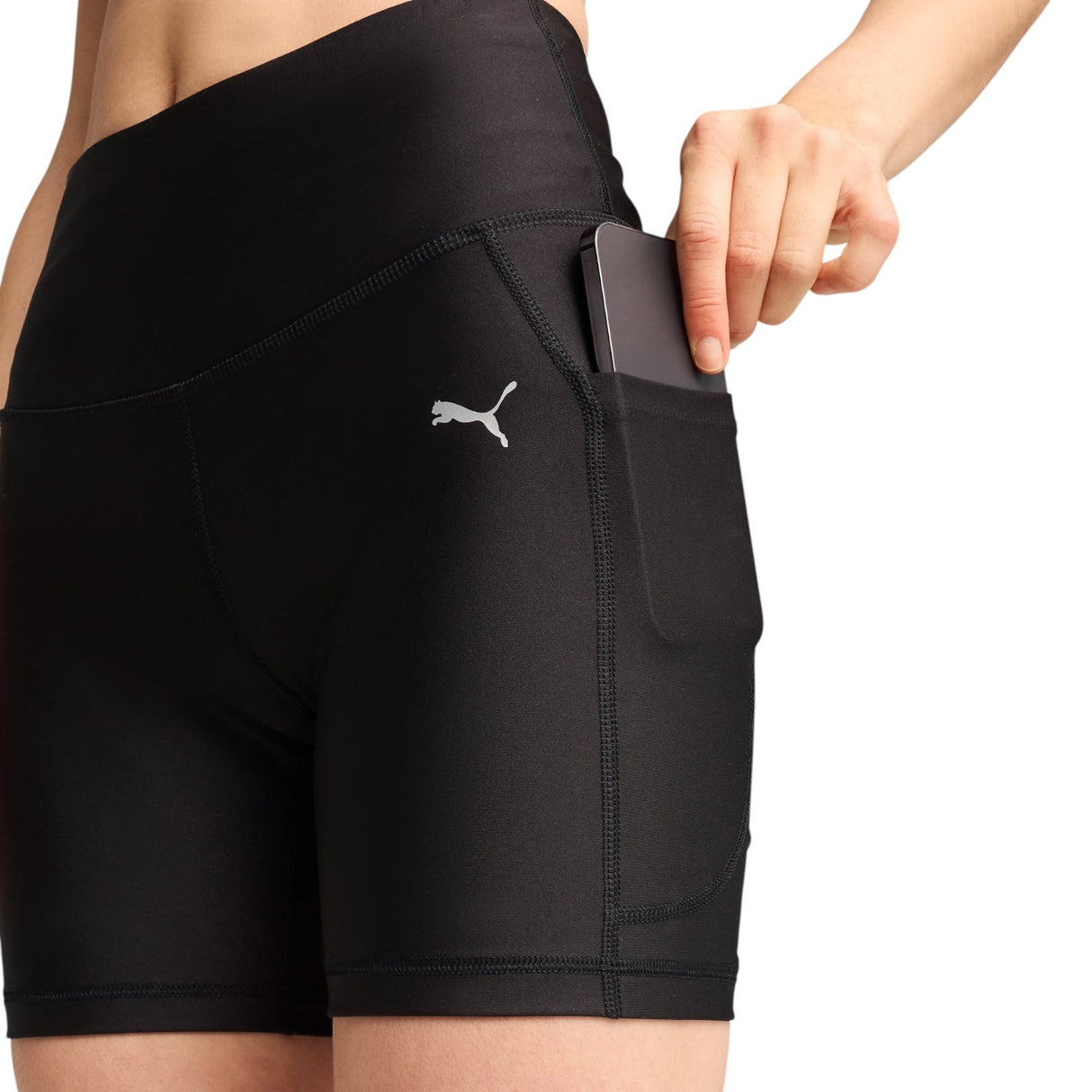 Puma W Run Velocity 5in Short Tight Blk