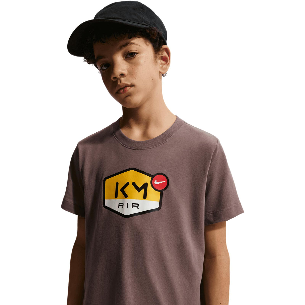 Nike KM Kids DF MBAPPE Tee Brown