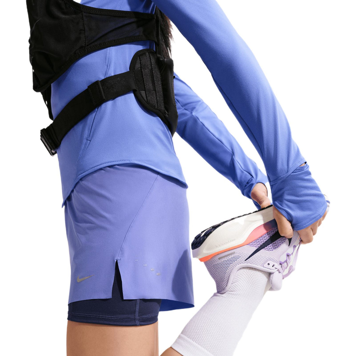 Nike W NK SWIFT DF MR 2N1 SHRT Blue