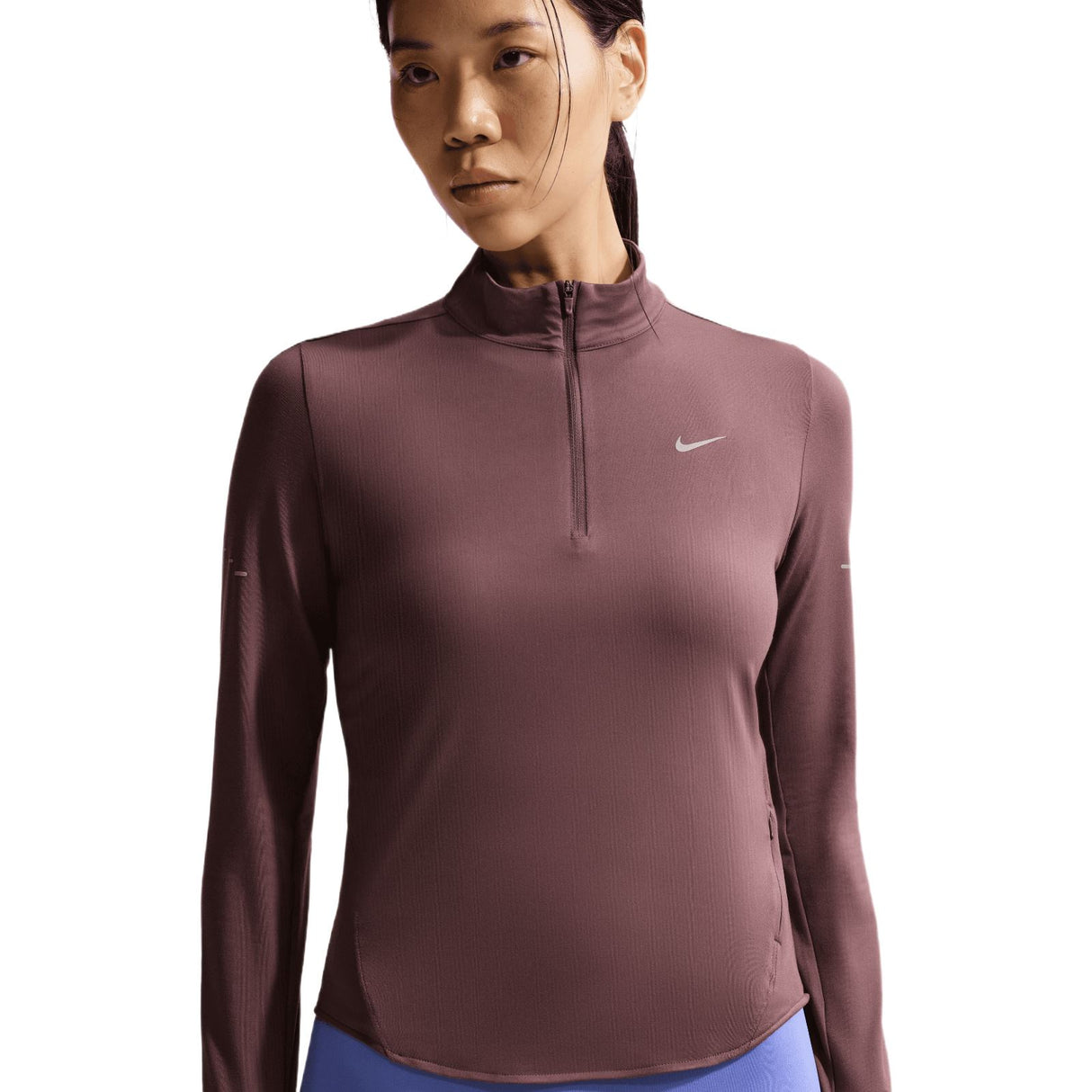 Nike W NK SWIFT DF UV HZ TOP Maroon