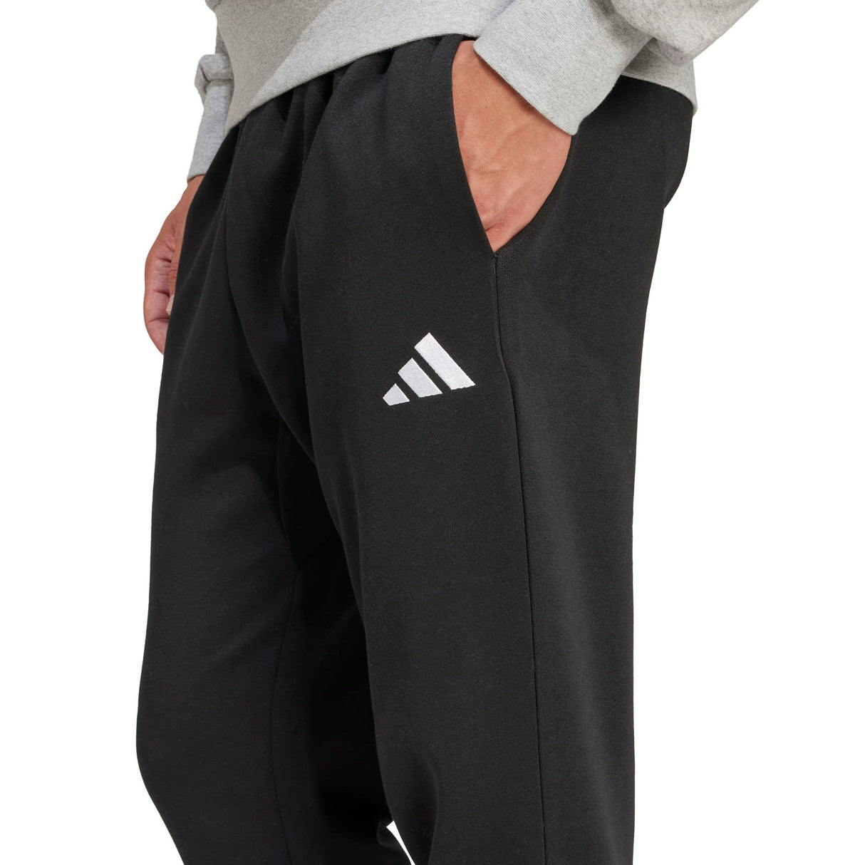 adidas Mens Feelcosy Flc Pants Black