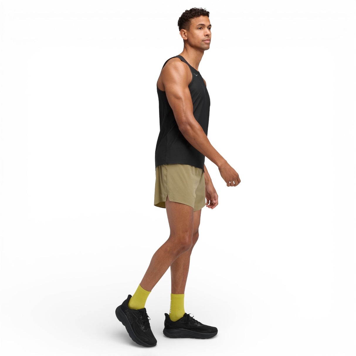 HOKA GLIDE MENS 5 SHORT W/ BRIEF Green