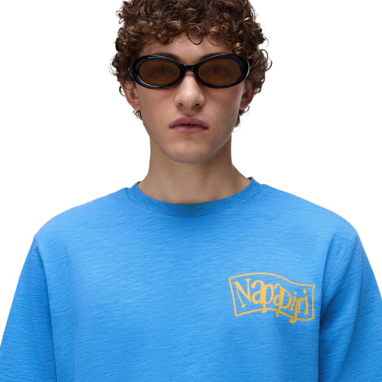 Napapijri Mens S-ELIOR EASY Tee Blue