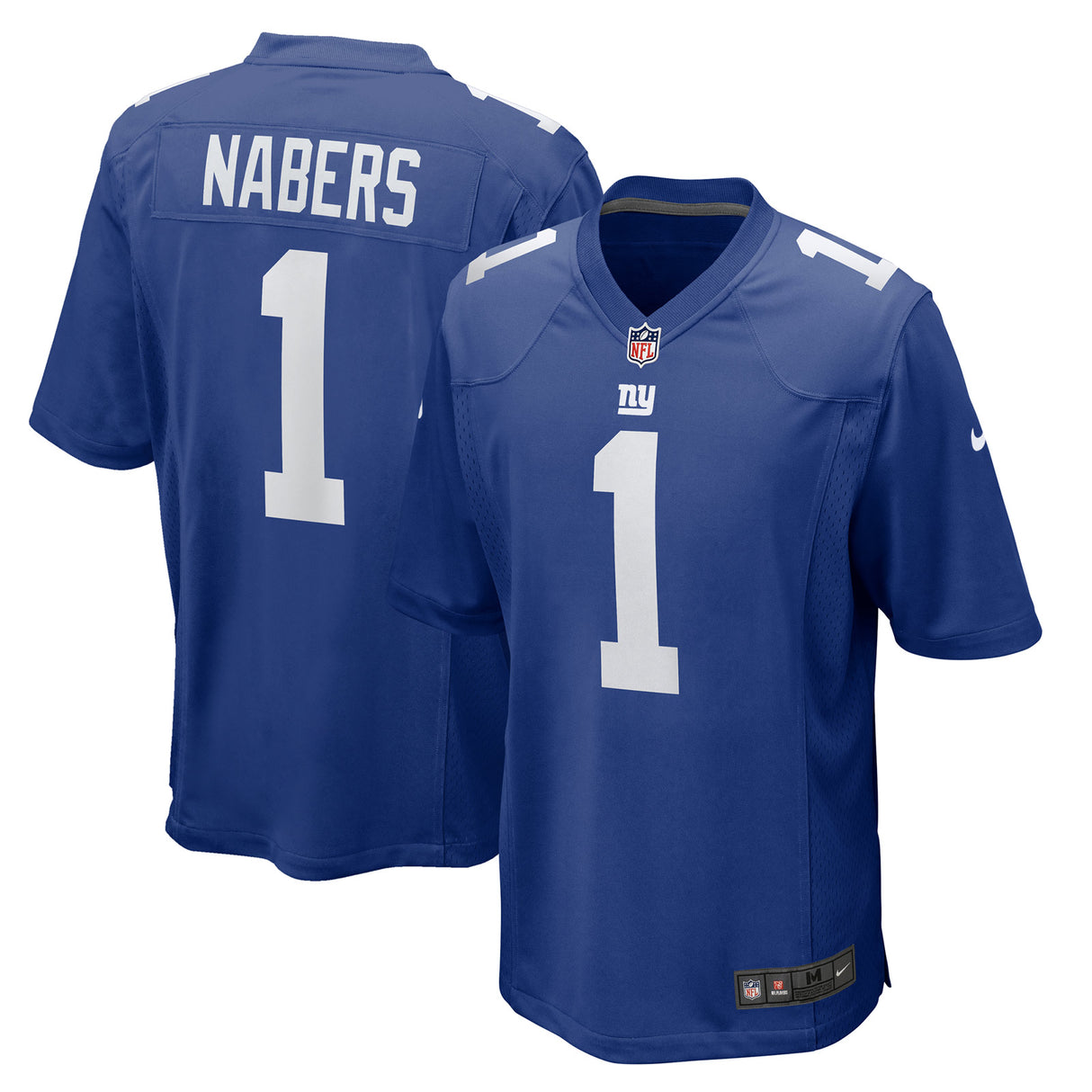 NIKE Giants Nabers Home Jersey Blue