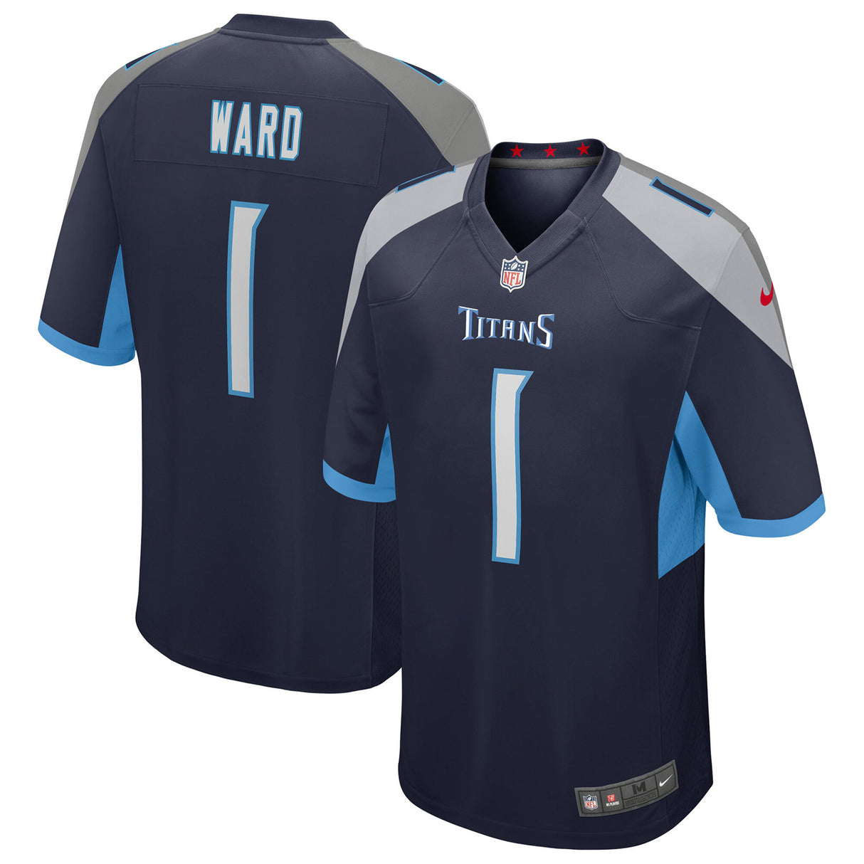 NIKE Titans Ward Home Jersey Navy