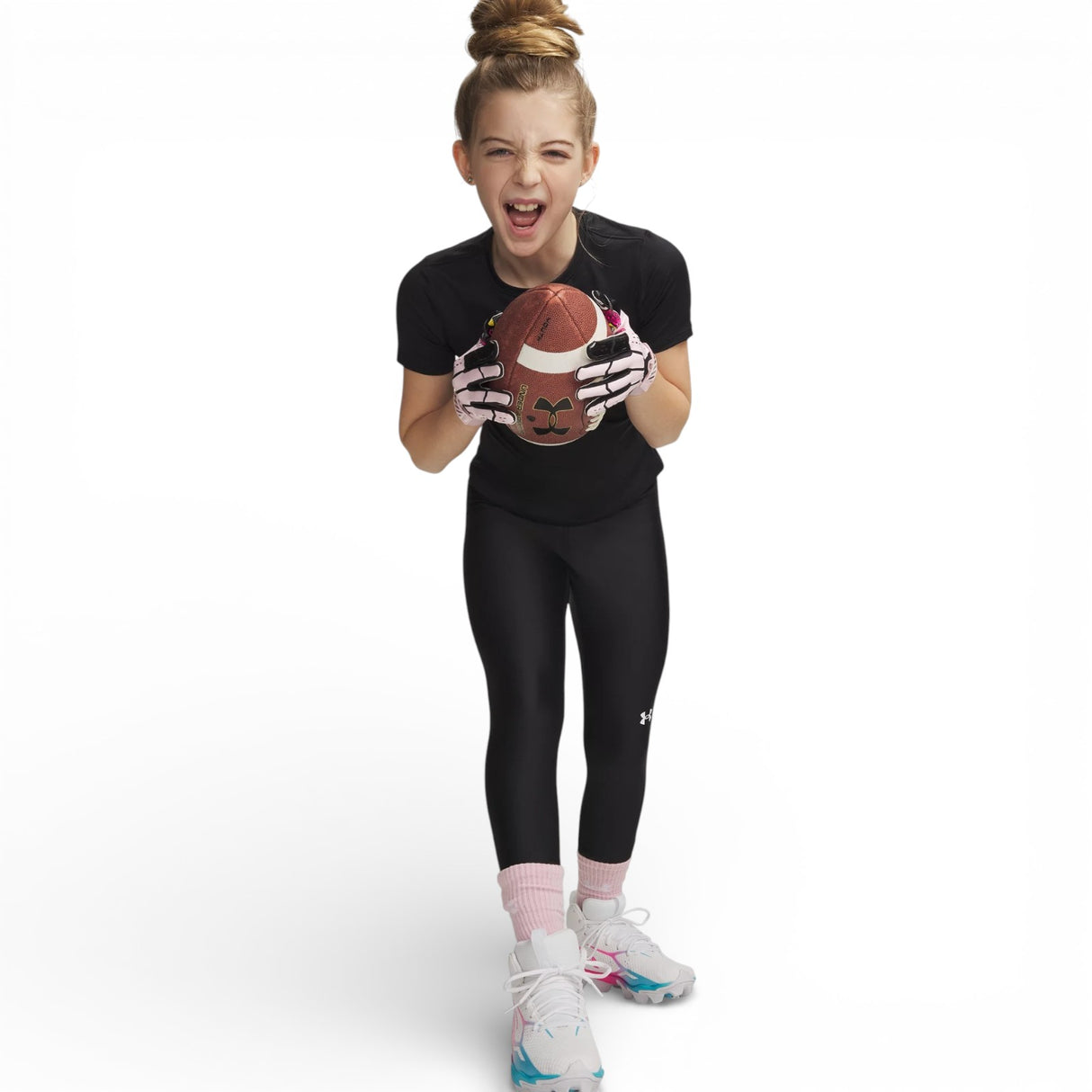 Under Armour Girls HeatGear Legging Blk