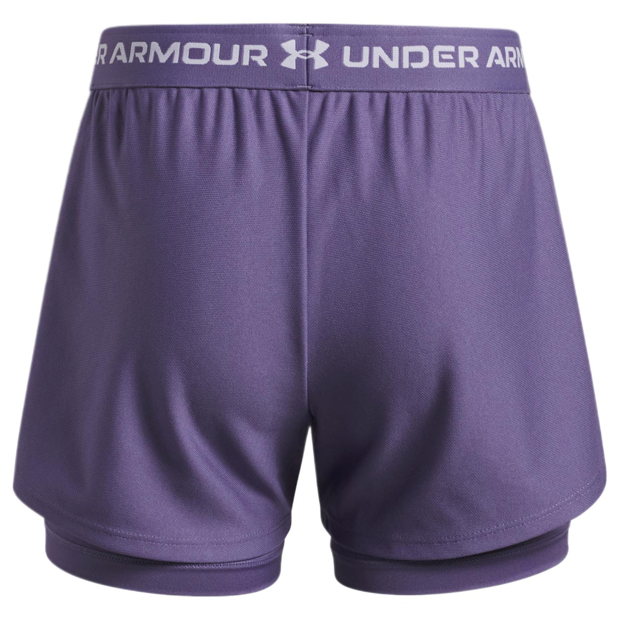 UA Girls Tech Play Up 2n1 Short Purple