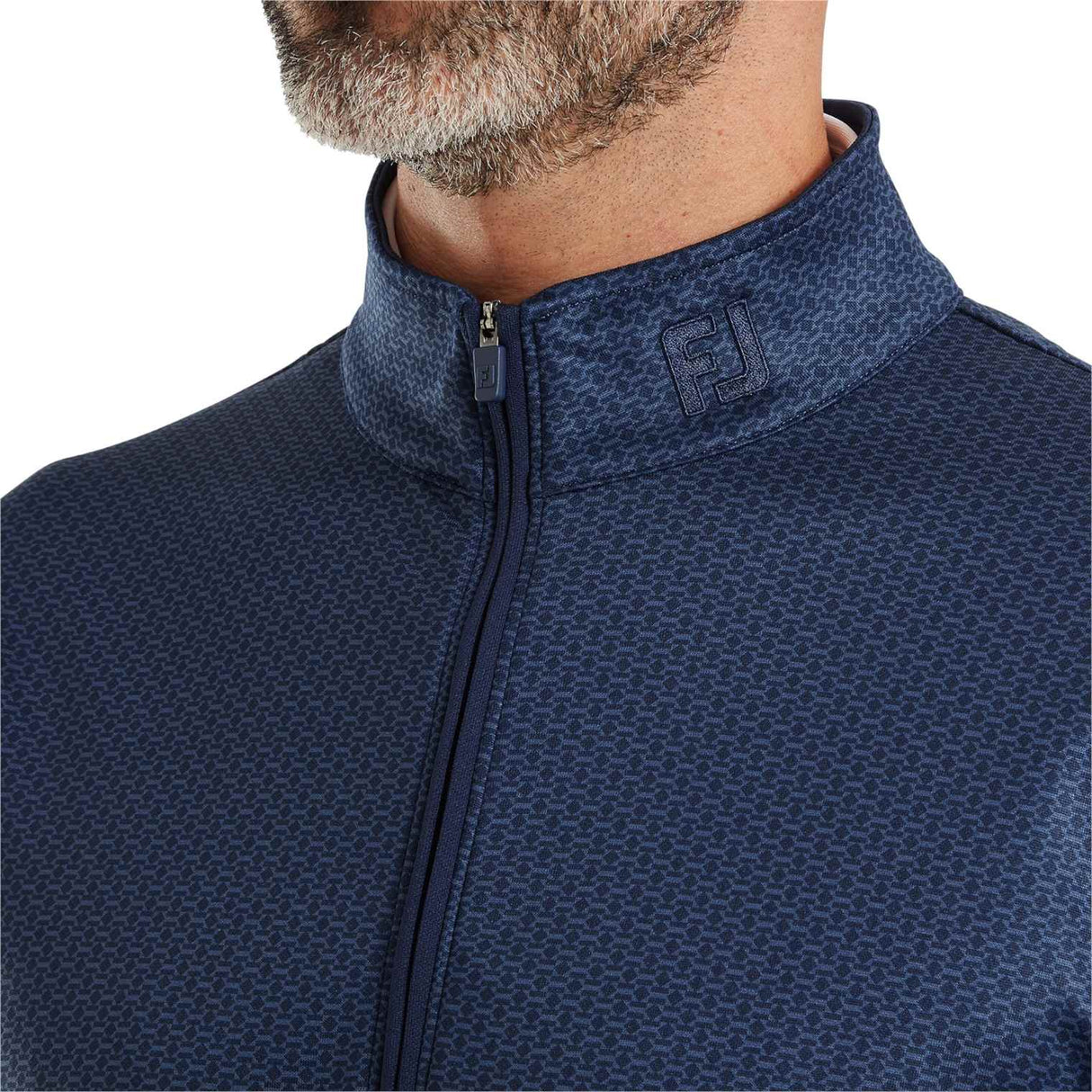 Footjoy Mens Nautical Flag Tonal QZ Top