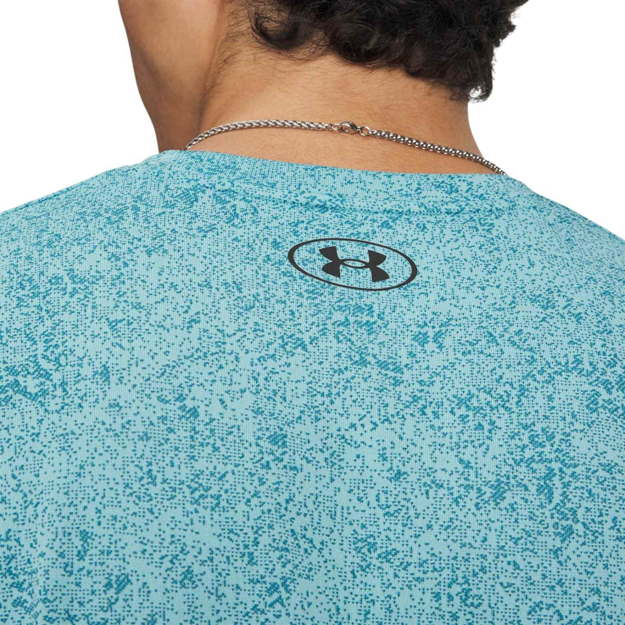 UA Mens Tech Pixalted Tee Blue
