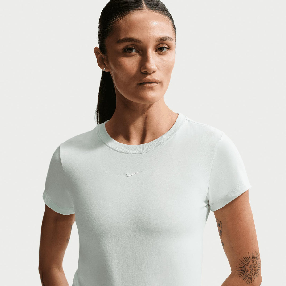 NIKE NSW CHLL KNT MD CROP TOP WMS Green