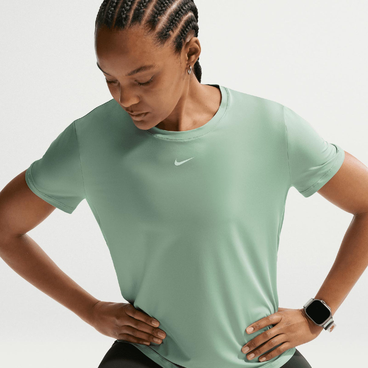 NIKE ONE CLASSIC DF SS TOP WMS Green