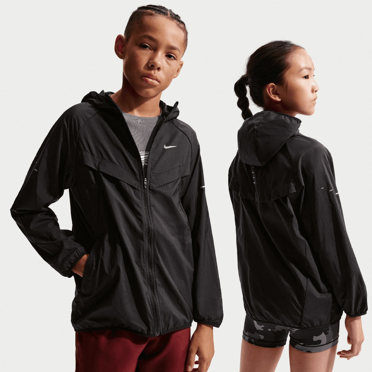 Nike Boys REPEL STRIDE JACKET Black