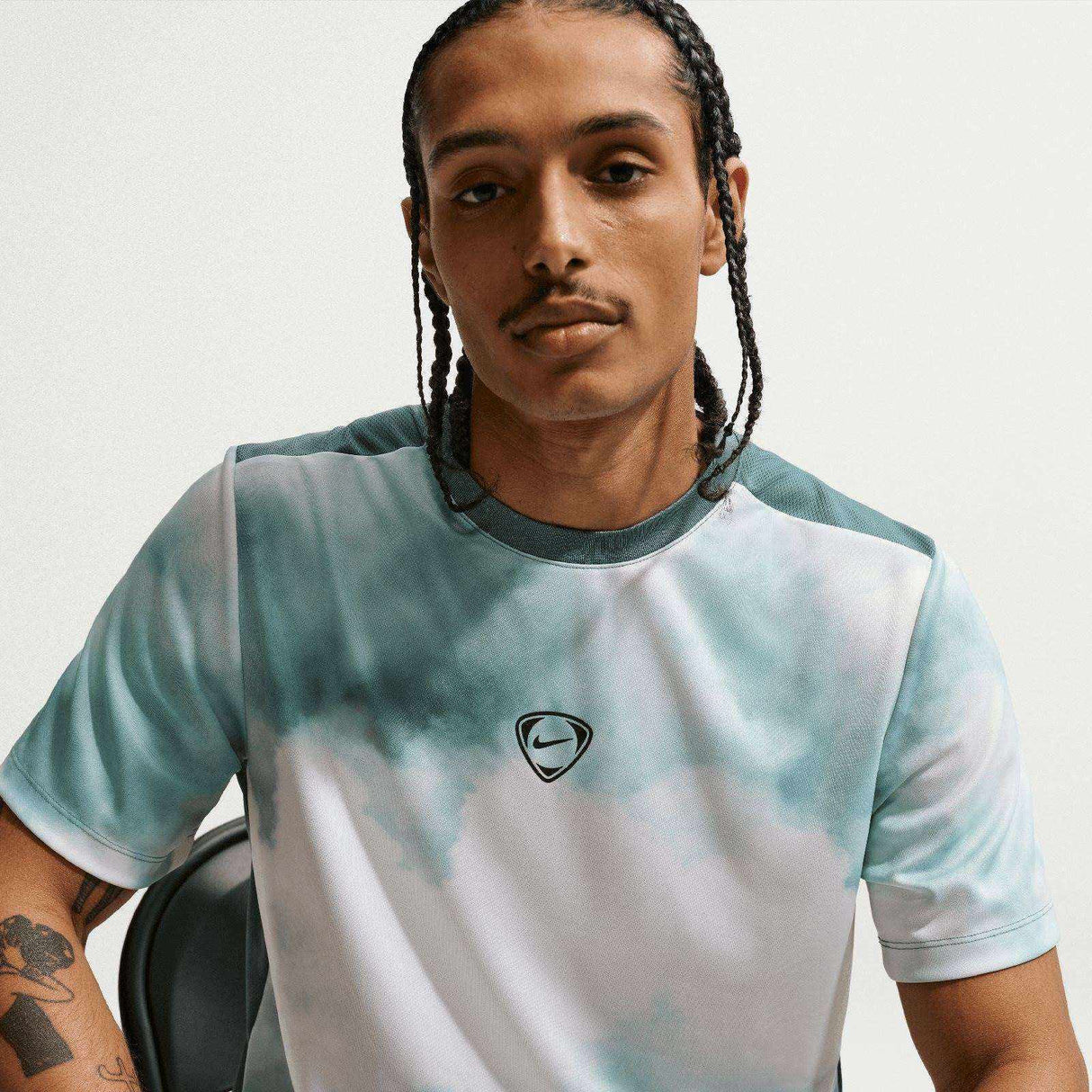 Nike Mens DF ACD+ SS TOP GX AOP Green