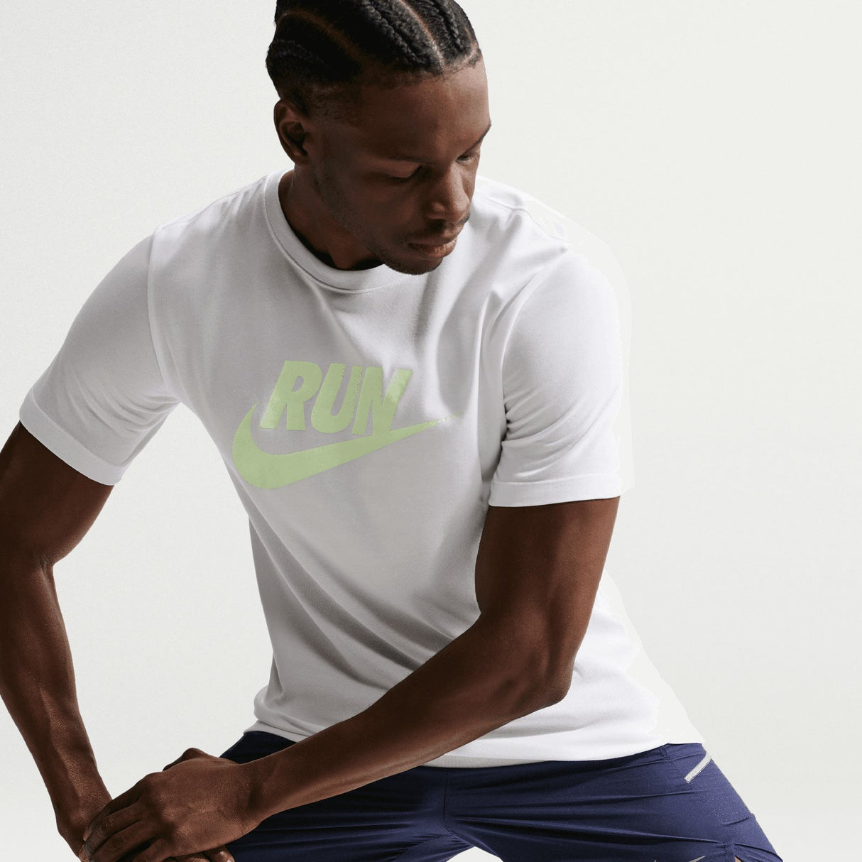 Nike Mens DF MILER 5IN BF SHORT Navy