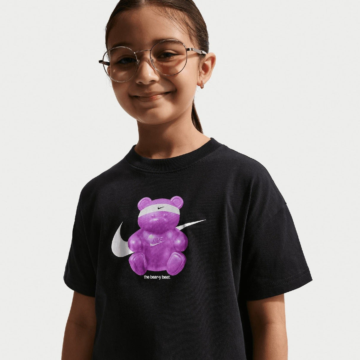 NIKE GIRLS NSW TEE OC BOXY BEAR Black
