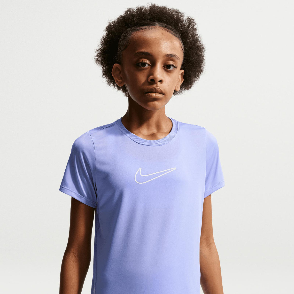 NIKE GIRLS DF ONE STD SS TOP HBR Purple