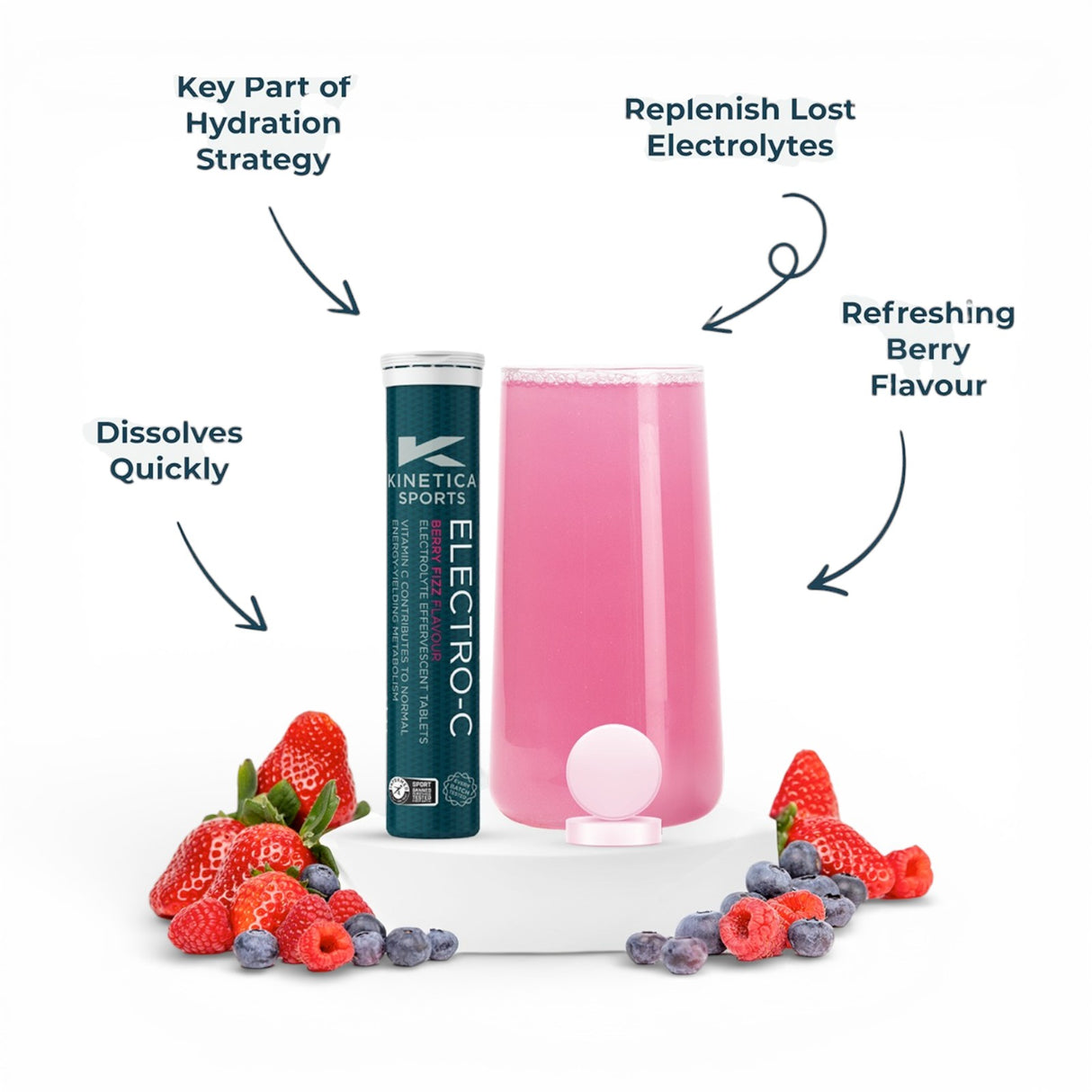 Kinetica Berry Fizz Tabs